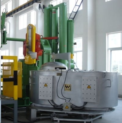 旋轉(zhuǎn)式電坩堝熔鋁爐 ab聯(lián)體雙坩堝爐定制